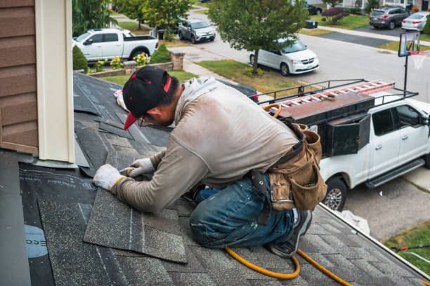 Professional Flat Roof Repair technician working in Seneca Falls, NY